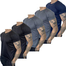 Kit 5 Camisetas Dry Fit Masculina - Casual - Treino - Academia - Esportes - Exercícios - Corrida
