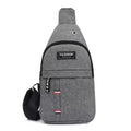 Bolsa de Ombro Masculina Anti-Roubo com Carregador USB